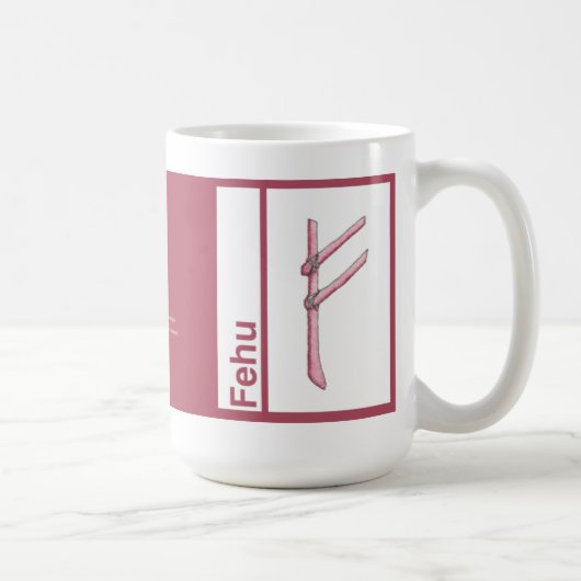 Tasse de Rune : : Fehu (Droite)