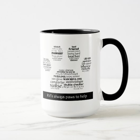 Tasse de RVT Pawprint (Droite)