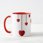 Tasse de Saint-Valentin avec des coeurs (Gauche)
