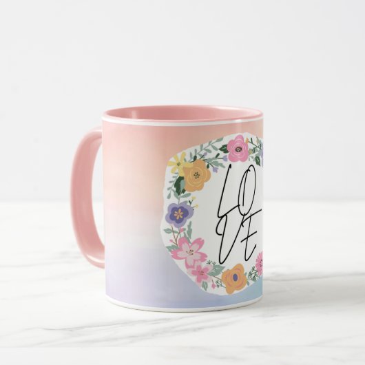 Tasse de Saint Valentin pour les amoureux (Devant gauche)