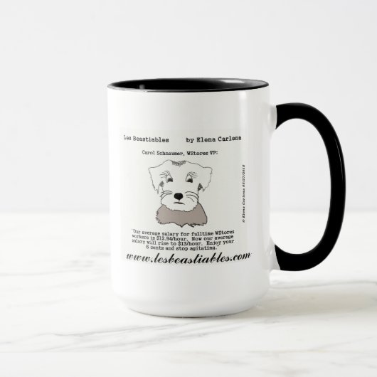 Tasse de salaire minimum de WStores de Schnauzer (Droite)