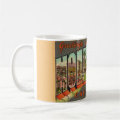 Tasse de salutation rétro Hollywood CA (Gauche)
