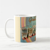 Tasse de salutation rétro Worcester MA (Gauche)