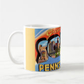 Tasse de salutation vintage Scranton PA (Gauche)