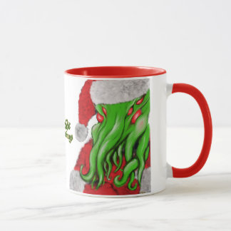 Tasse de salutations de Noël de Père Noël Cthulhu