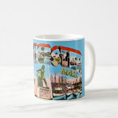 Tasse de salutations Gloucester MA (Devant droit)