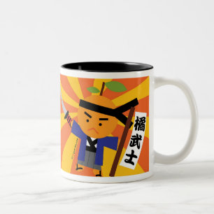 Tasse de samouraïs de mandarine
