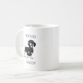 Tasse de saucisse illustrée par papa fier de (Devant gauche)