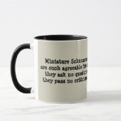 Tasse de Schnauzer miniature (Gauche)