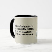 Tasse de Schnauzer miniature (Devant gauche)