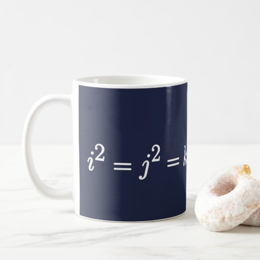 Tasse de science mathématique de quaternion de Ham (Avec donut)