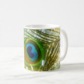 Tasse de scintillement de plume de paon (Devant droit)