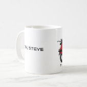 Tasse de scooter de joyeux anniversaire (Devant gauche)