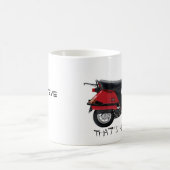 Tasse de scooter de joyeux anniversaire (Centre)
