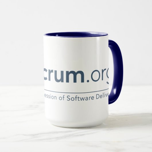tasse de Scrum.org - 15oz. (Devant droit)