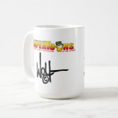 Tasse de SemperToons - COMM. vers le bas (Devant gauche)