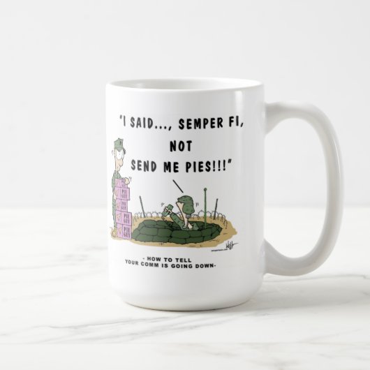 Tasse de SemperToons - COMM. vers le bas (Droite)