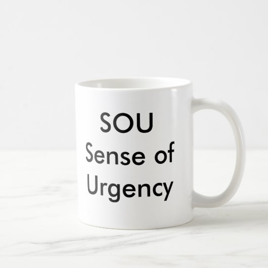 Tasse de sensation d'urgence de SOU (Droite)