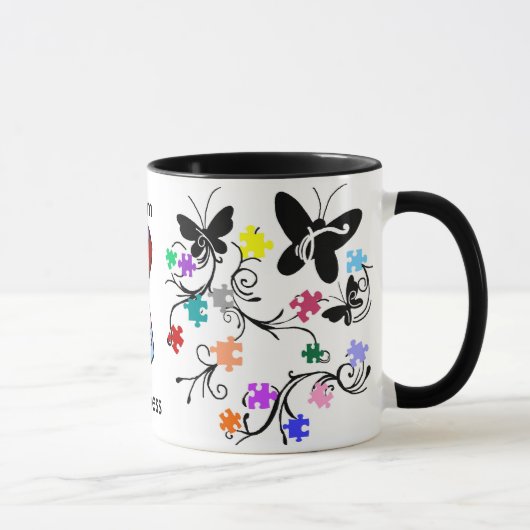 Tasse de sensibilisation sur l'autisme (Droite)