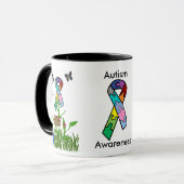 Tasse de sensibilisation sur l'autisme (Devant gauche)