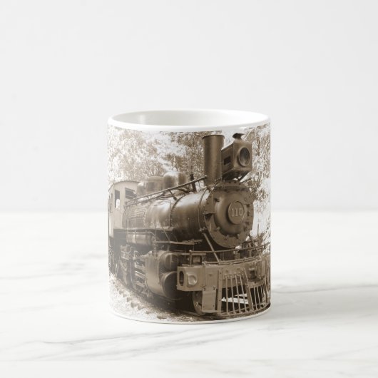 tasse de sépia de locomotive à vapeur (Centre)
