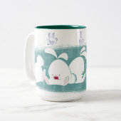 Tasse de service de mini-messages de lapins (Devant gauche)