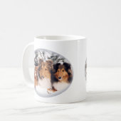 Tasse de Shelties de neige (Devant gauche)