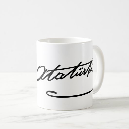 Tasse de signe d'Ataturk (Devant droit)