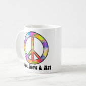 Tasse de signe de paix (Devant gauche)