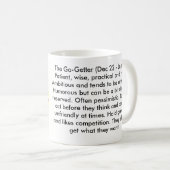 Tasse de signe de zodiaque de Capricorne (Devant droit)