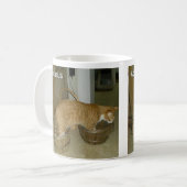 Tasse de signe de zodiaque de chat de Verseau (Devant gauche)