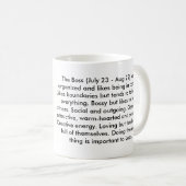 Tasse de signe de zodiaque de Lion (Devant droit)