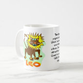 Tasse de signe de zodiaque de Lion (Devant gauche)