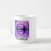 Tasse de signe de zodiaque de Verseau (Devant gauche)