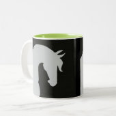 Tasse de silhouette de cheval avec le bruit de (Devant gauche)