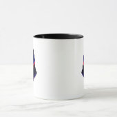 Tasse de silhouette de coucher de soleil en forêt, (Centre)