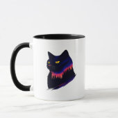 Tasse de silhouette de coucher de soleil en forêt, (Gauche)