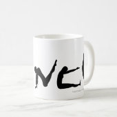 Tasse de silhouette de danse de danse (Devant droit)