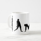 Tasse de silhouette de danse de danse (Devant gauche)
