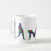 Tasse de silhouette de danse de danse (Devant gauche)