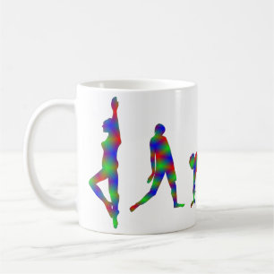 Tasse de silhouette de danse de danse