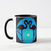 Tasse de silhouette de Flamant rose (Gauche)