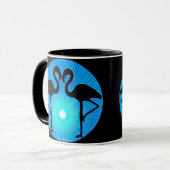 Tasse de silhouette de Flamant rose (Devant gauche)