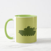 Tasse de silhouette de M48A3 Patton (Gauche)