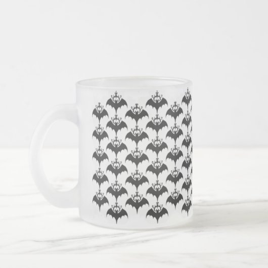 Tasse de silhouette givrée par tribal de battes (Gauche)