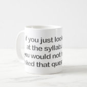 Tasse de Sillybus (Devant gauche)