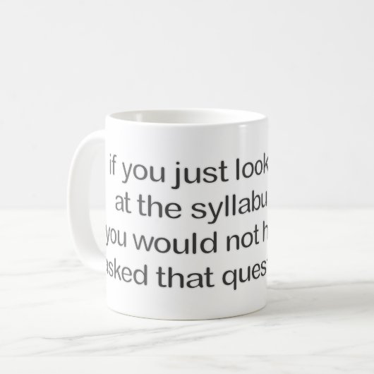 Tasse de Sillybus (Devant gauche)