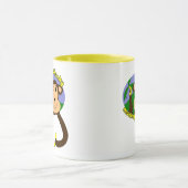 Tasse de singe de bande dessinée (Centre)