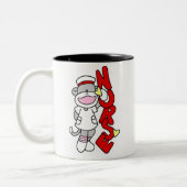Tasse de singe de chaussette d'INFIRMIÈRE (Gauche)
