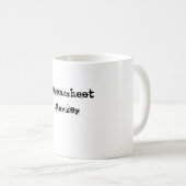 Tasse de singe de feuille de calcul (Devant droit)